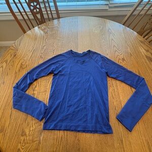 Lululemon Swiftly Long Sleeve 4 Blue Sport T-Shirt